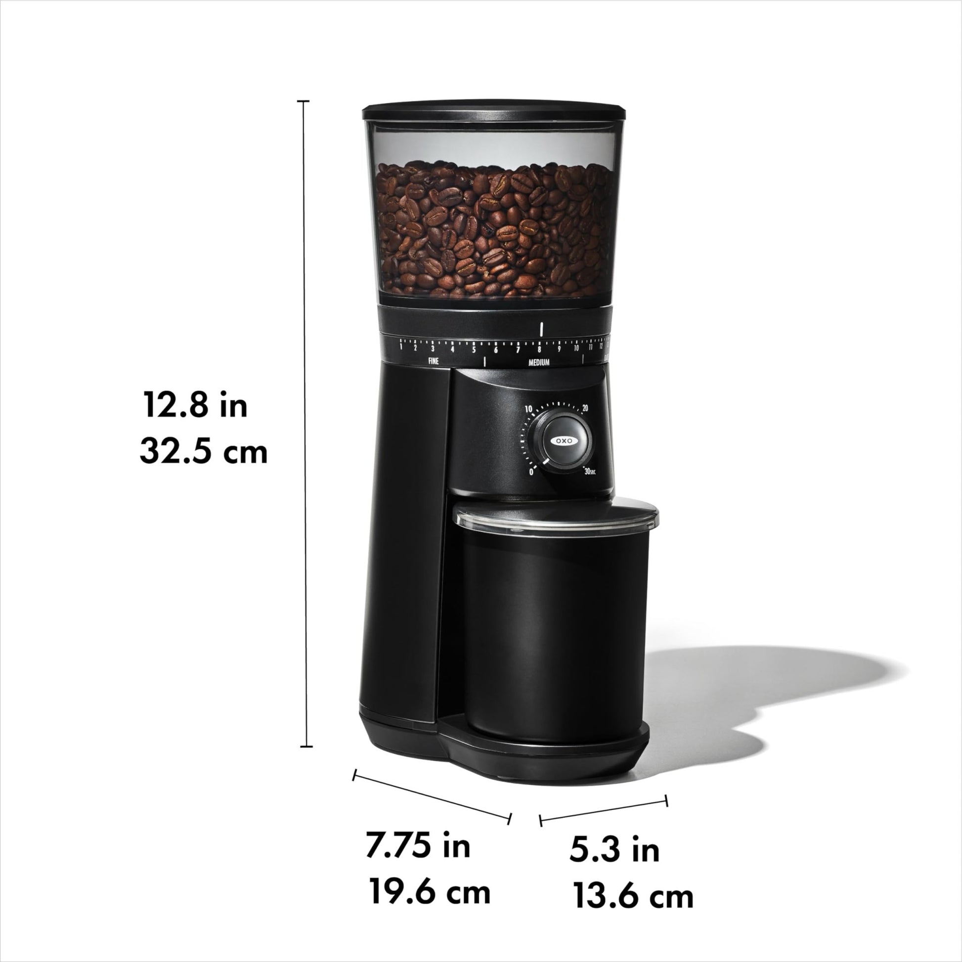 OXO Brew Conical Burr Coffee Grinder , Silver - TI.CO