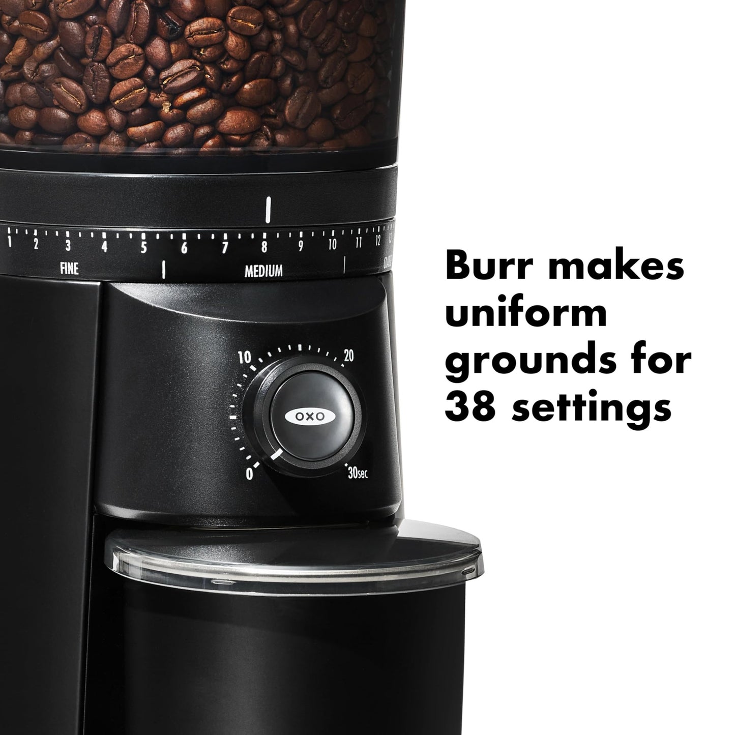 OXO Brew Conical Burr Coffee Grinder , Silver - TI.CO