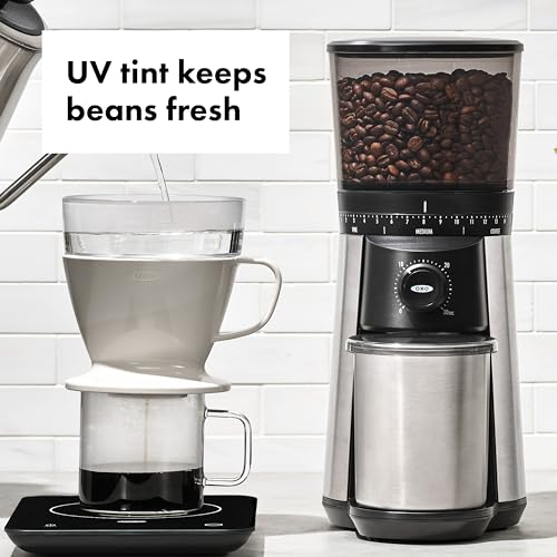 OXO Brew Conical Burr Coffee Grinder , Silver - TI.CO