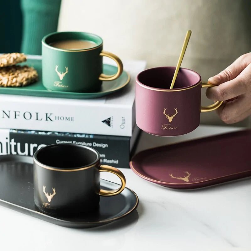 Coffee Cups Set European Style - KXX  TI.CO