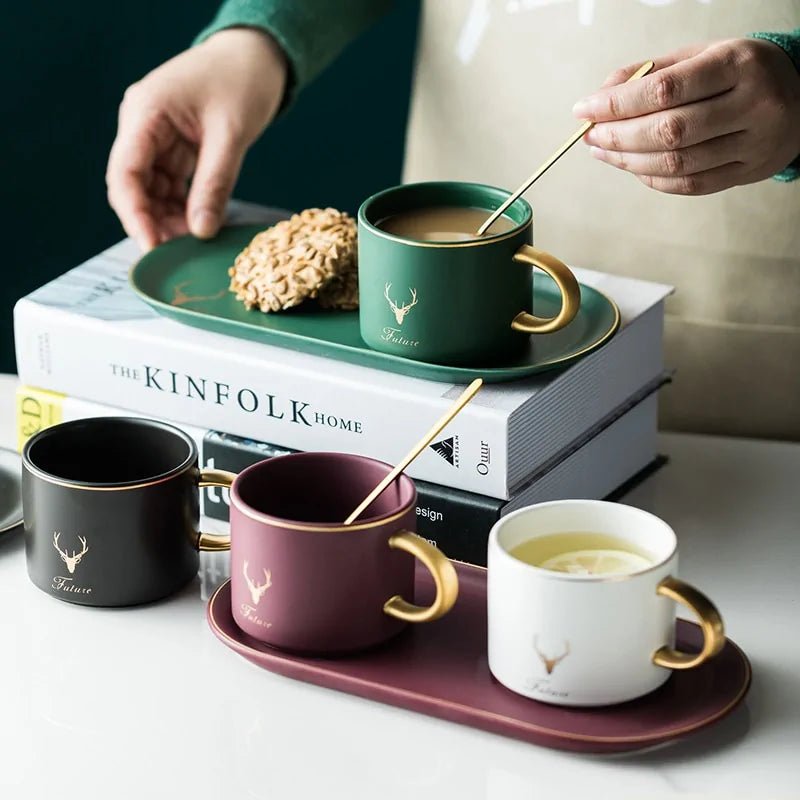 Coffee Cups Set European Style - KXX  TI.CO