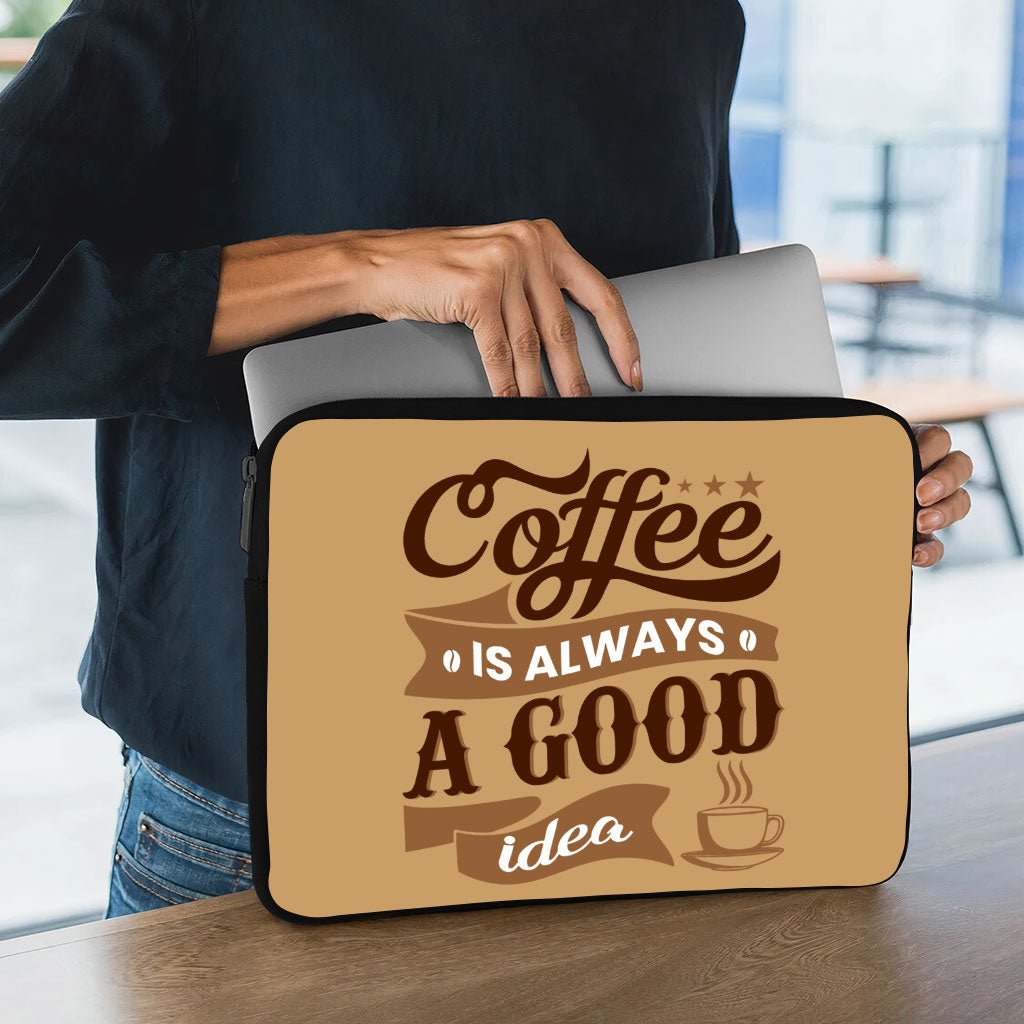 Coffee Dell 16" Two-Sided Sleeve - Creative Laptop Sleeve - Themed Laptop Sleeve with Zipper - Premium  from KXX - Just $24.99! Shop now at KXX  TI.CO