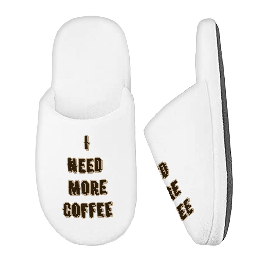 Coffee Themed Memory Foam Slippers - Cute Quote Slippers - Cool Trendy Slippers - Premium  from KXX - Just $14.99! Shop now at KXX  TI.CO