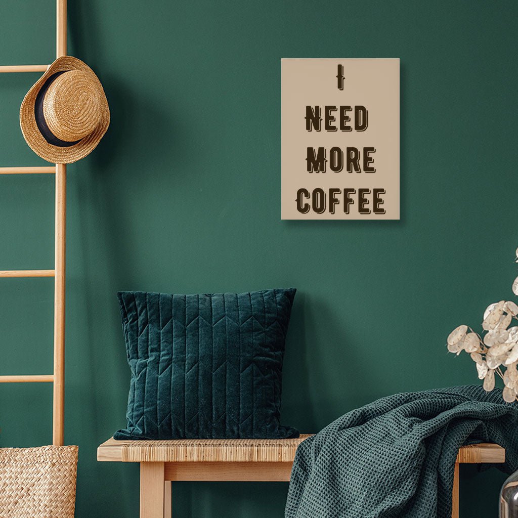 Coffee Themed Wall Picture - Cute Quote Stretched Canvas - Cool Trendy Wall Art - KXX