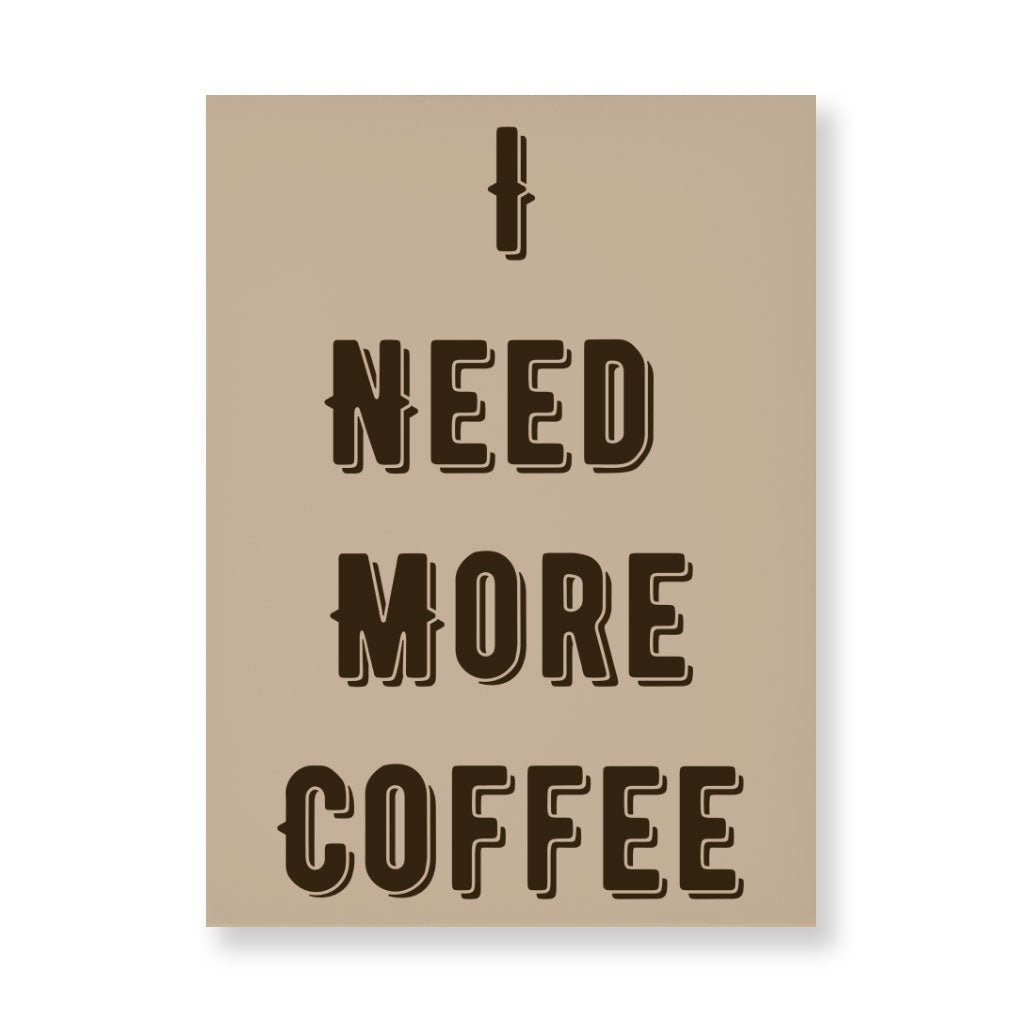Coffee Themed Wall Picture - Cute Quote Stretched Canvas - Cool Trendy Wall Art - KXX  TI.CO