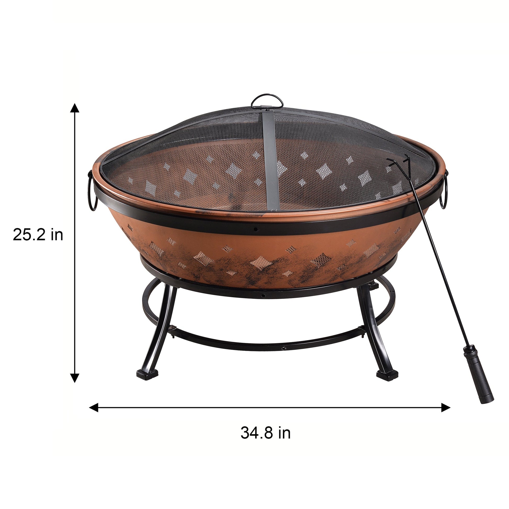 Teamson Home Wood Burning Fire Pit & Accessories - KXX  TI.CO