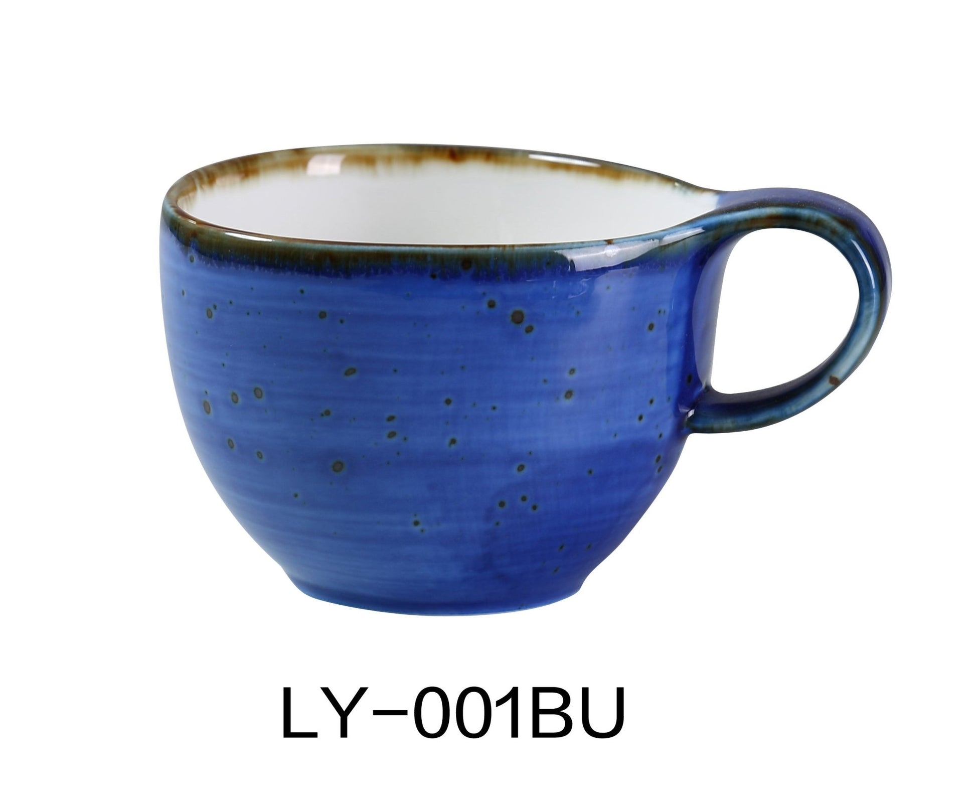 Yanco LY-001BU Lyon 4" Coffee/Tea Cup 7 OZ - Premium Home & Garden from Lime Atlas - Just $138.13! Shop now at KXX  TI.CO